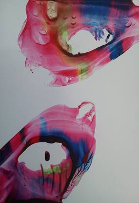 Up & Down - A5 size - Encaustic