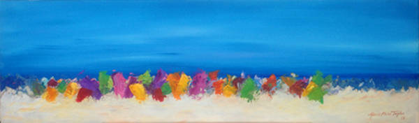 Mares 4  - Acrylic on Canvas - 100 x 30 cm