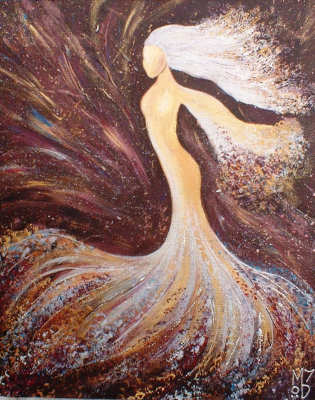 Tine Siog - Acrylic/ Mixed Media - 16 x 20