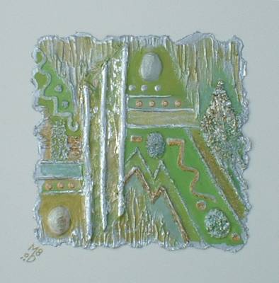 Chardonay - 16 x 16 - Mixed Media