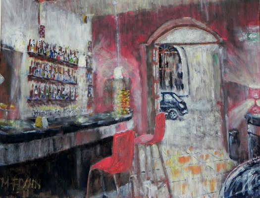 Todo Modo Cafe Interior 
Cefalu Sicily - 2011 - Acrylic on Canvas