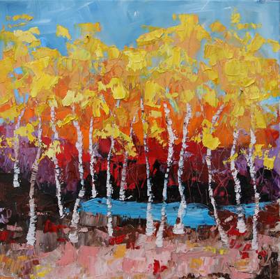 Azure Day - Oil on Canvas - 20"x20"