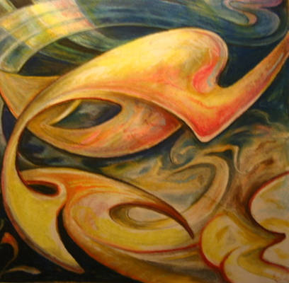 Sworld - 12ins x 12ins - Pastel - 2012