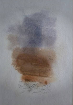 Sandstone Torridon 2012  - w/c and graphite - 32.5 x 42.5cm framed