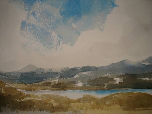 Schiehallion, Summer 2007  - watercolour - 54 x 44cm