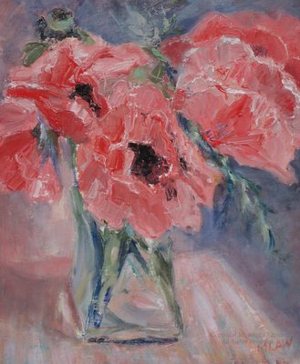 Oriental Poppies - 12 x 10ins - 2014