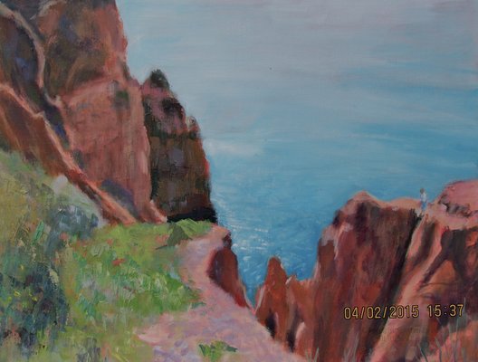 Cliffs---Algarve - 16 x 20ins - 2015