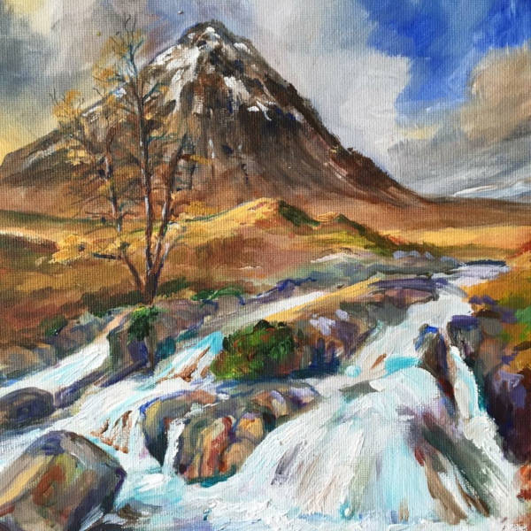 Buchaille Etive Mor - Acrylic on Canvas - 40 x 30cm - June 2015