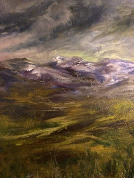 Dark mountains, Killin - Oils on Canvas - 2020 - 20ins x 24ins