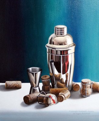 Mum's Cocktail - Oil on Canvas - 40cm x 30cm
