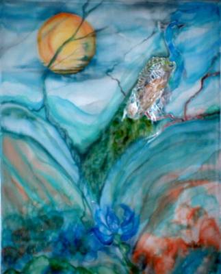 Elements of Earth - silk wallhanging