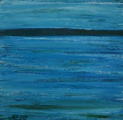 East Lothian Shore - 2011 - Acrylic on Paper - 11ins x 11ins