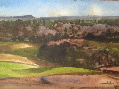 Strathearn Winter -  watercolour