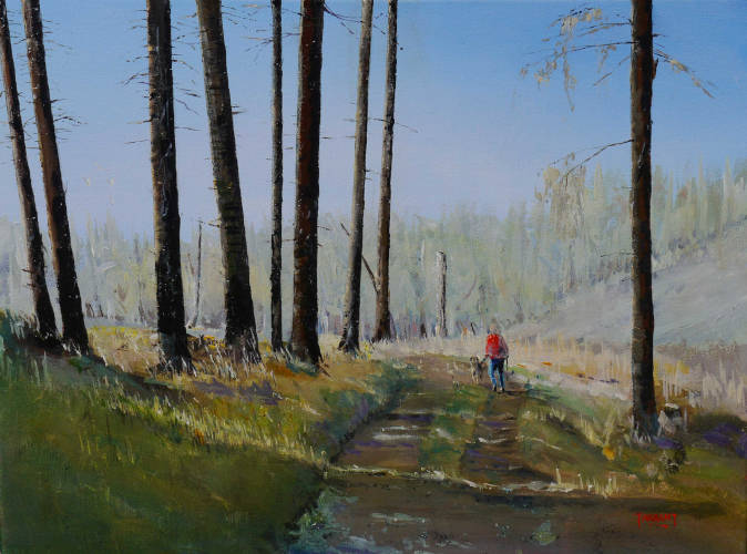 Trossachs Walk - Acrylic on Canvas