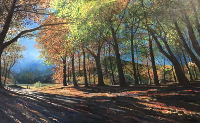Autumn Sunshine - Acrylic on Canvas - 145cm x 88cm
