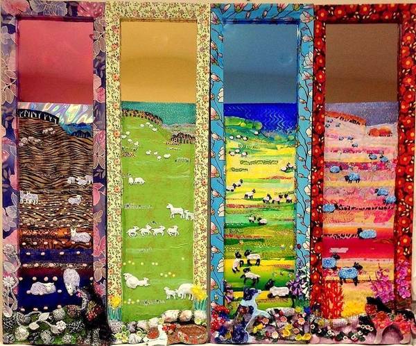 A Year in a Sheep Field - 120 x 100cm