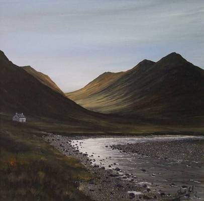 Morning light, Glencoe - Acrylic - 30 x 30cm