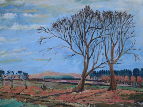 Autumn Fields - Acrylic on Canvas