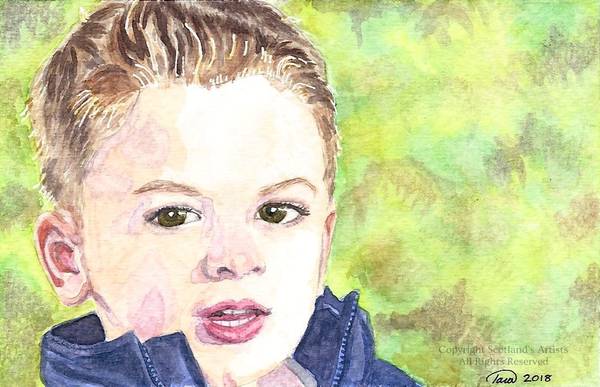 My Son, Watercolour - Postcard