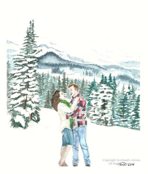 Engagement - Watercolour - A4