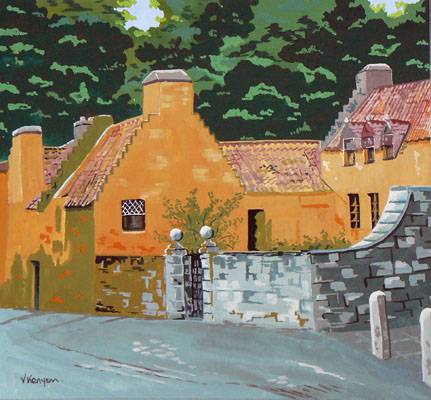 Culross Palace - Gouache