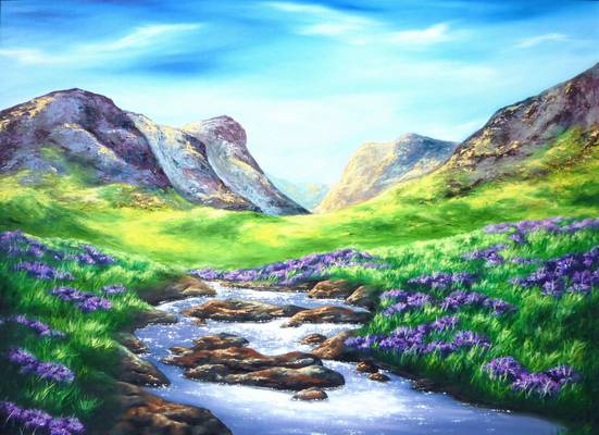 Stream of Glencoe - Oil